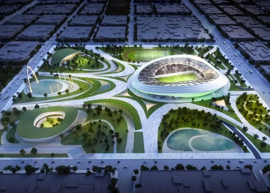 Qarabağ FK stadion planı, Ağıdam stadion layihəsi, UEFA kateqoriya 4 stadion, Azərbaycan futbol infrastrukturu, Qarabağ FK yeni arena, dünya media xəbərləri, Ağıdam bərpa prosesi, Azərbaycan idman xəbərləri