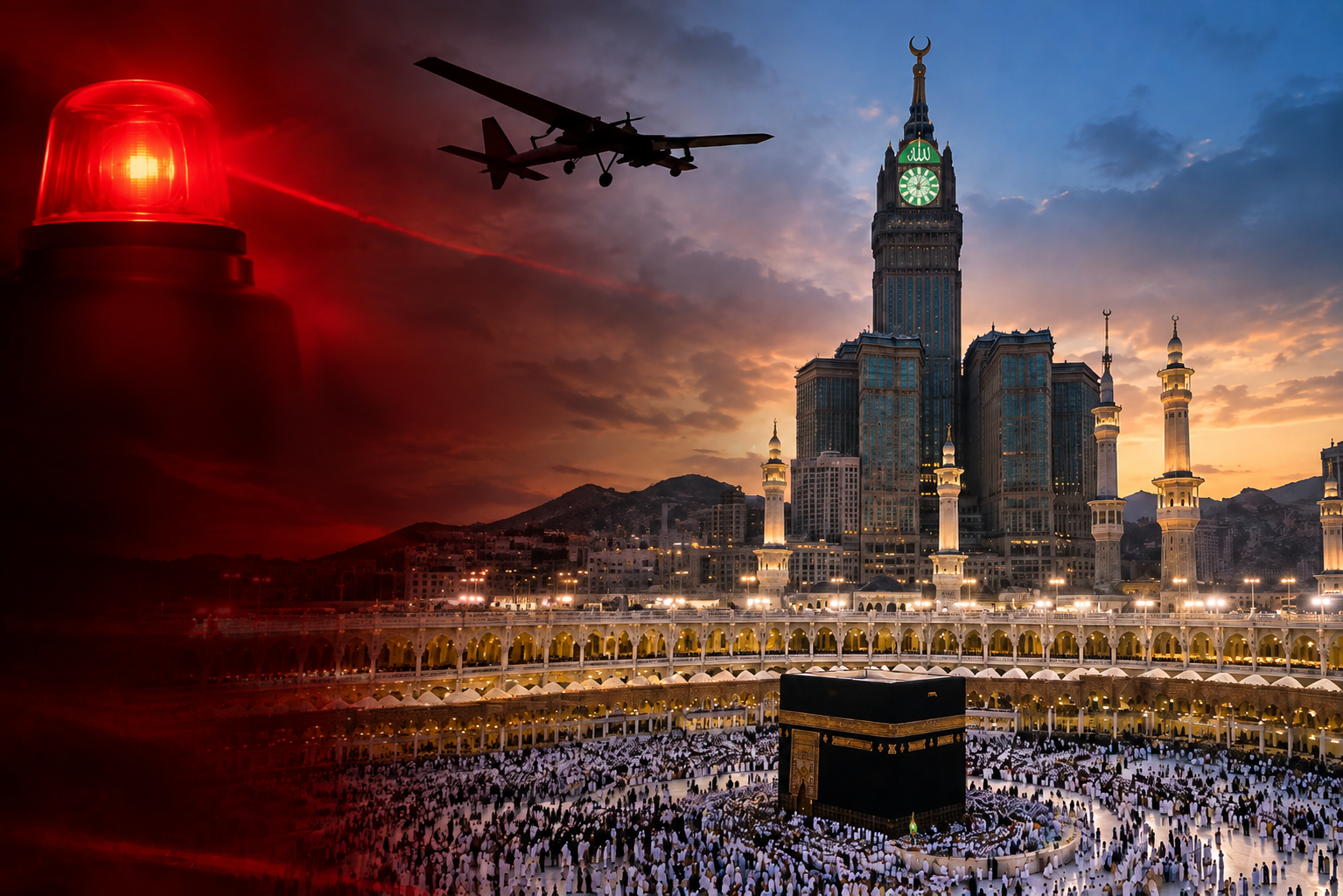Səudiyyə Ərəbistanı, Məkkə, husilər, dron hücumu, pilotsuz uçuş aparatı, hava hücumundan müdafiə, Yəmən, Anadolu Agentliyi